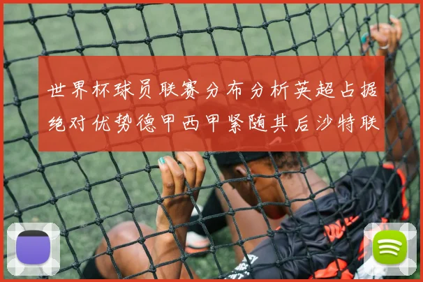 世界杯球员联赛分布分析英超占据绝对优势德甲西甲紧随其后沙特联排名第六